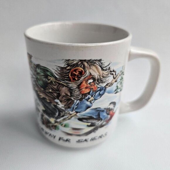 Vintage Norway For Skiers Ceramic Souvenir Coffee Mug - Picture 4 of 14